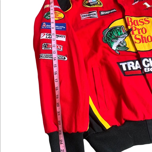 NASCAR Chase Authentic Drivers Line Bass Pro Shop Button Jacket. Size XL - Picture 6 of 10